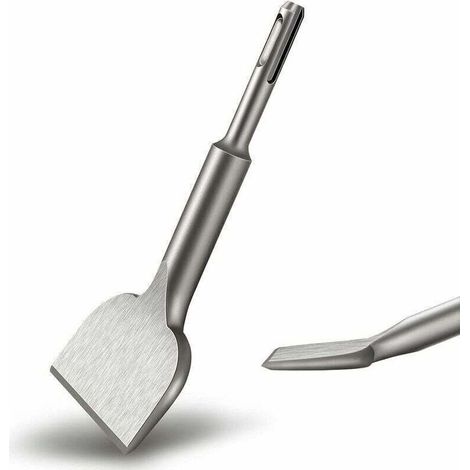 Ciseau à carrelage KZQ SDS PLUS, 165 mm x 75 mm, série élargissante de haute qualité, ciseau à carrelage incurvé, pour carreaux et sols en céramique. (1/3)