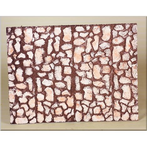 PANNELLO SUGHERO MURO DI PIETRA SFALZATA 33X25X1CM
