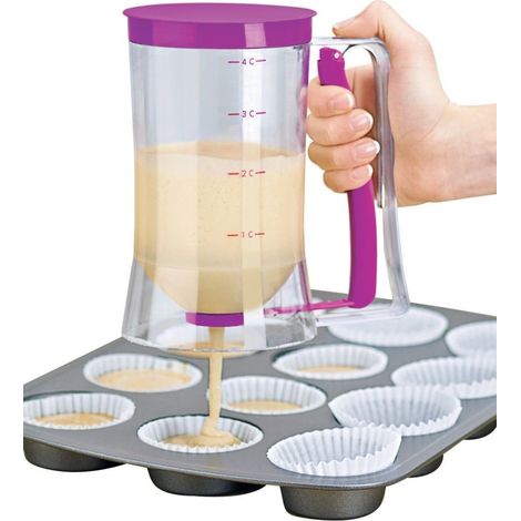Trade Shop - Crema Cupcake Pastel Diseño Dispensador Cocina Molde Muffin - (1/4)