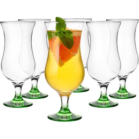 Cocktail Set De 6 À Cocktail 420Ml Verre À Cocktail Gin Eau Vert (1/5)