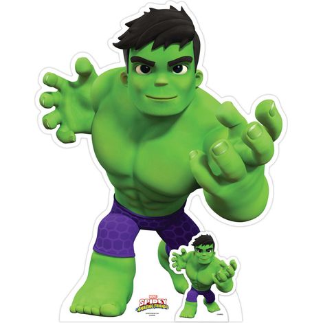Figurine en carton Hulk – Spidey et ses amis extraordinaires - Haut 95 cm