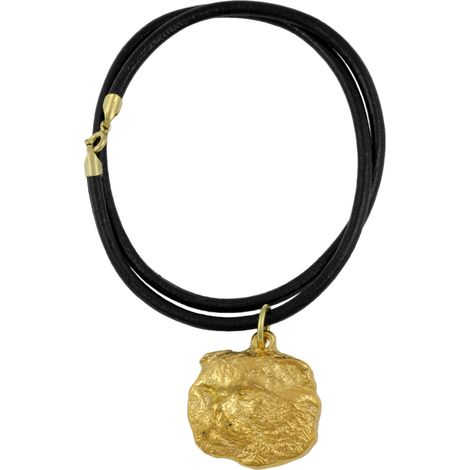 Gatto - una collana con un gatto in una confezione regalo, un ciondolo placcato oro per gli amanti dei gatti, un gioiello di grande effetto del marchio Art-Dog. (1/5)