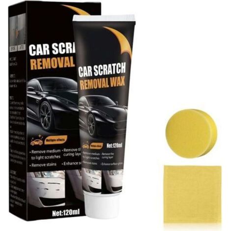Efface Rayure Profonde Voiture, Produit Efface Rayure Voiture Car Scratch Remover Avec Eponge, Polish Voitures Modèle Crème de réparation de Rayures de Voitures Efface Rayures Anti-Rayures (1PCS)