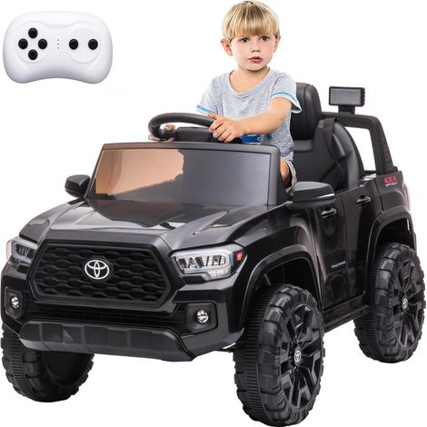 Toyota Voiture Électrique pour Enfant 3-8 Ans,BDM0939 12V4.5AH 3902 avec Télécommande , Ceinture de Sécurité, Lumières, Haute/Basse Vitesse(Noir) (1/5)