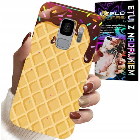 Custodia per Samsung Galaxy S9 - Con motivo waffle e glassa al cioccolato (1/5)