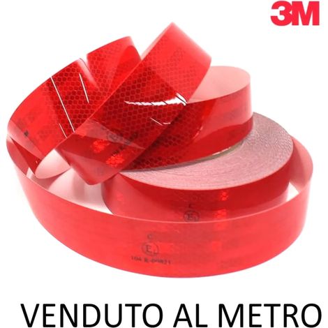 Nastro Fotometrico Adesivo mm 55 m 50 Rosso 983 3M (1/4)