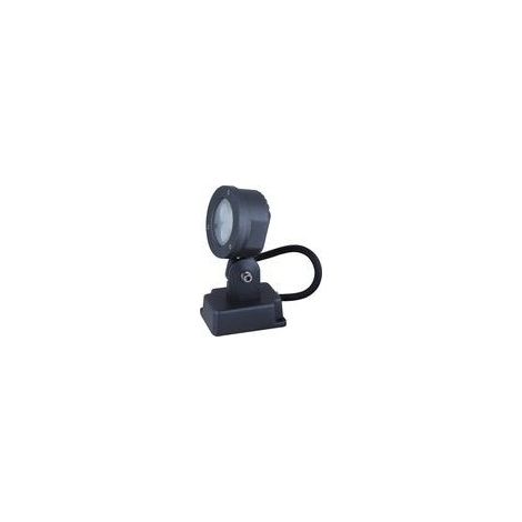 Projecteur exterieur LED 6W aluminium anthracite H188mm Ø 107mm sur patére 4500K 290lm T2 IK10 IP67 ILO EBENOID 079873