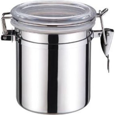 Bardusch - Boîtes hermétiques de 12,7 cm (5 pouces) pour la cuisine, ustensiles, aliments, thé, récipient de rangement en acier inoxydable (1/5)