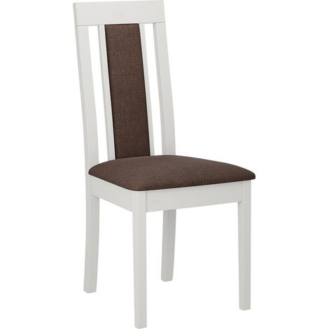 Silla Victorville 342, Blanco, 96x47x53cm, Tapiz, De madera, Madera (1/4)