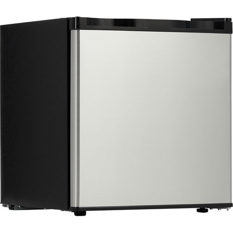 Mini réfrigérateur 45,2L+congélateur 6,3L, porte inox, ultra silencieux, classe énergétique E, réglage 0-10°C compact bureau/chambre (1/5)