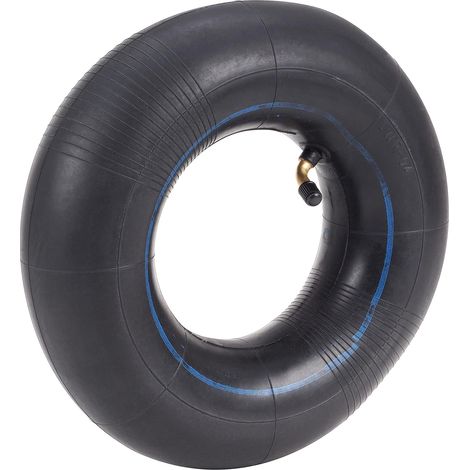Chambre à air en butyle robuste Dörner + Helmer pour pneus de brouette 3.00-4 et 4.10/3.50-4 avec valve d'angle