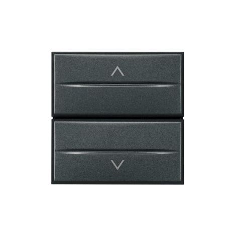 Bticino HS4027/2 Umschalter mit fester Position für Axolute-Rollläden – Anthrazit – 2 Module
