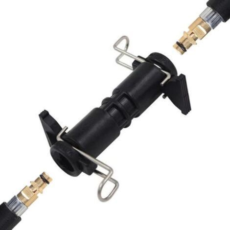 Kit de raccordement de tuyau d'extension pour tuyaux haute pression, compatible avec les nettoyeurs haute pression Karcher K2, K3, K4, K5, K6, K7, adaptateur de connexion durable. (1/5)