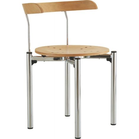 Silla BISTRO H:700mm cromado/tronco (por 4)