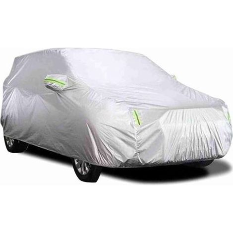 SJLERST Car Cover Full Sedan Covers with Reflective Strip, Sunscreen Protection Dustproof UV Scratch-Resistant Universal XXL (1/5)