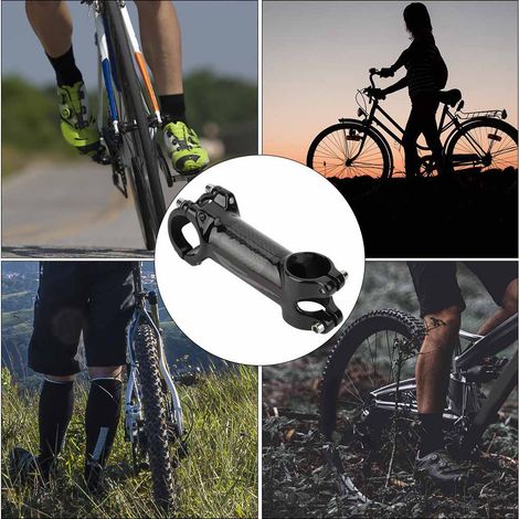 Potence vélo route/VTT en alliage aluminium, compatible guidon et tige (90x31.8mm, angle 6°, Marque Verte)