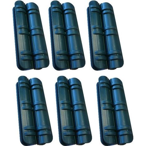 Terre Jardin – Lot de 6 kits de jonction pour serre à tomates – Raccords doubles en plastique – Ø 1.1 cm pour agrandissement espace de culture (1/3)