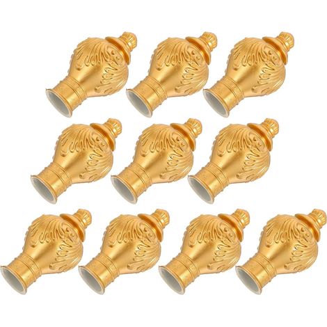 20 Pièces Décoration de Tige de Rideau extrémité de Tringle à Rideau Finaux de Ride à Rideaux Embouts pour tringles à Rideaux Golden (1/5)