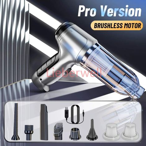 Aspirateur de voiture, Mini Machine de nettoyage à forte aspiration, souffleur portatif sans fil, plumeau d'air pour appareils ménagers,Updated PRO 2HAPE (1/4)