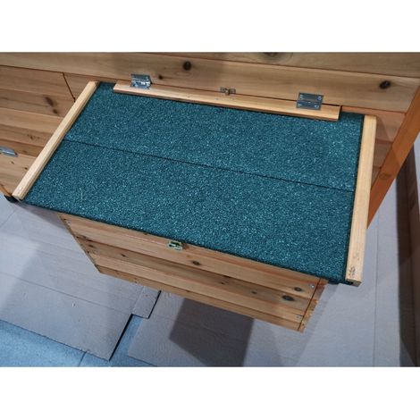 Animal Valley – Pondoir supplémentaire pour poulailler Cémani XXL – Dimensions L. 60 x l. 34 x H. 30 cm – Toit en shingle vert – Confort optimal pour la ponte