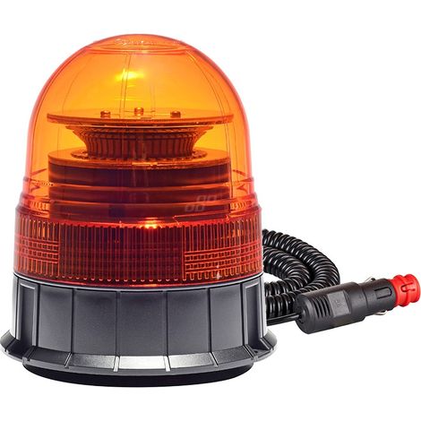 Faro lampeggiante di segnalazione 39 LED magnete R65 R10 12V 24V W02m amio-02300 (1/3)