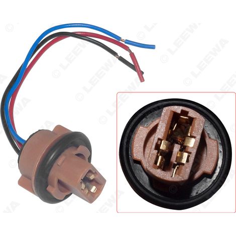 Adaptateur de feu stop automobile LED T20 à un fil (7443 7444 1891)