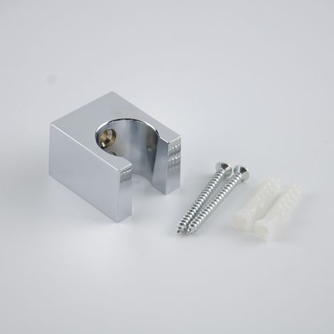 Support de pommeau de douche doré, support de douche manuelle pour salle de bain et WC, support mural carré, base carrée en alliage de zinc (1/4)