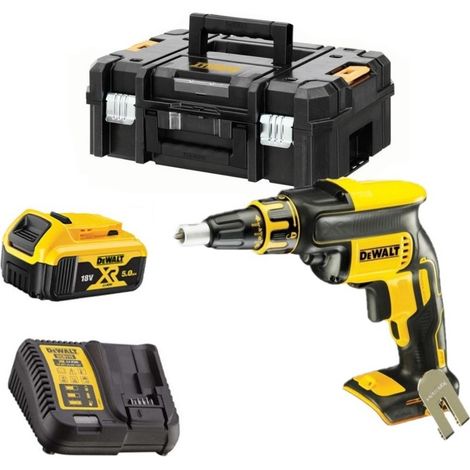 Dewalt DCF620P1T-QW Set d'outils à batteries 18V - Visseuse plaques de plâtre (1x batterie 5.0Ah) dans TSTAK - Moteur sans charbon