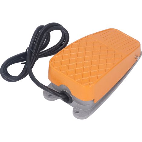 Interrupteur à pédale normalement fermé : maintenir enfoncé pour activer (10 A, 250 V) pour outils électriques industriels et scies de table (1/5)