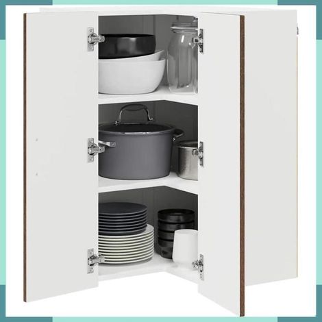 884731 Armoire de cuisine Kalmar Chêne brun 57 x 57 x 80 cm (1/5)