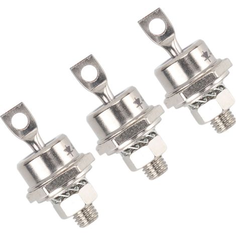 Lot de 3 modules de diodes 40HFR120 40A, diodes redresseuses spiralées de remplacement pour générateurs diesel, pôle négatif (1/5)