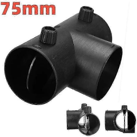 Raccord de conduit d'aération en Y de 60 mm ou 75 mm avec clapet de régulation double pour chauffage de stationnement diesel Webasto