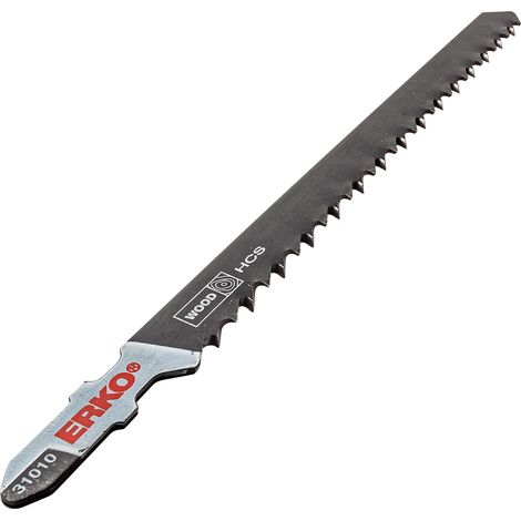 Lame de Scie Sauteuse 6 TPI - 145 mm lot de 5 Erko (1/3)