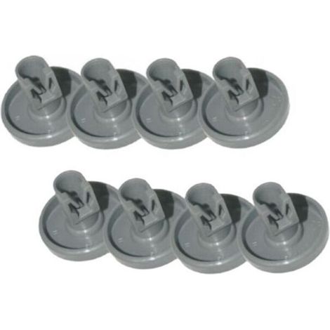 kit 8 roulettes panier infèrieur gris Lave-vaisselle AEG Favorit Privileg Zanussi (1/4)