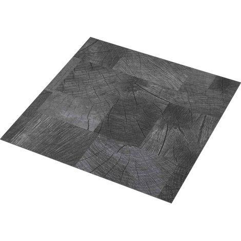 Flooring Planks 5.11 m² 55 pcs PVC Wood structure grey vidaXL