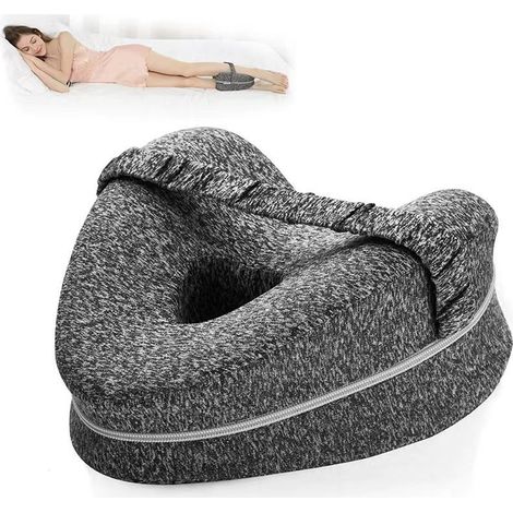 Oreiller Jambes Orthopédique Coussin Genoux Nuit Ergonomique pour Dormir avec Memoire Forme pou (1/5)