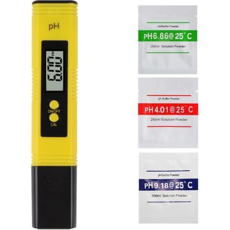 Ph Mètre Électronique Testeur Ph Mètre, avec Écran LCD, Plage de Testeur de Ph 0,00-14,00 Ph (1/5)