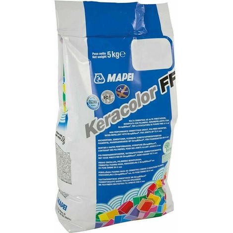 Stucco per Fughe KERACOLOR FF Fuga MAPEI per Pavimenti in sacco 5 Kg – col. 113 GRIGIO CEMENTO (1/2)