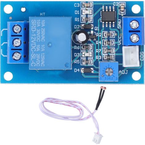 Module de relais de contrôle de la lumière, luminosité automatique, Installation facile, photorésistance pour la détection des lampadaires (1/5)