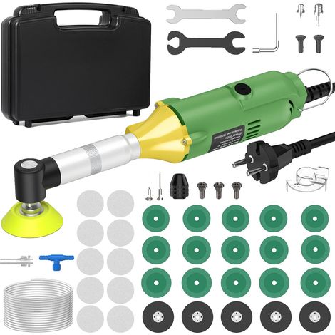 Motor eléctrico de grabado, 350 W de potencia, accionamiento manual, verde. (1/2)