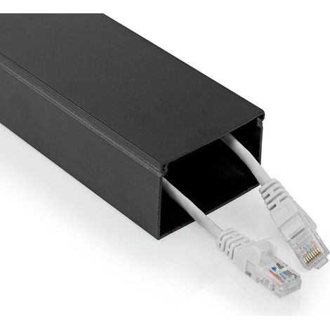 Nedis CMDT6040BK110 sistema gestión cables aluminio negro