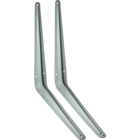 One Stop DIY London Lot de 2 supports d'étagère Blanc 300 x 350 mm