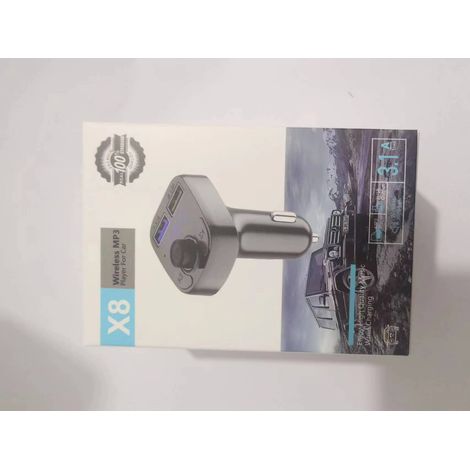 G38 Car Bluetooth MP3 Player, Car Charger, FM Transmitter, Hands-free Dual-Port USB Receiver -- X8, boxed, minimum order 1000 pieces. (1/2)