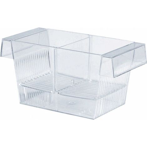 TrAdE Shop Traesio - Sala Parto Rigida 3 In 1 Per Riproduzione Pesci Acquario Con Coperchio Divisore -