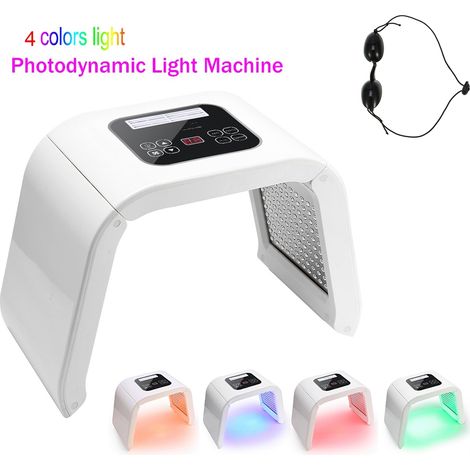 Appareil de photothérapie photodynamique (PDT) à 4 couleurs LED pour le soin du visage et le rajeunissement de la peau. Prise US 100-240 V. (1/5)