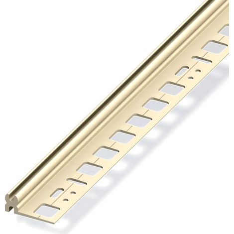 ALFER - 1mt - PROFILO DI SUPPORTO IN PLASTICA RESISTENTE 8,5-10,5MM - COLORE AVORIO