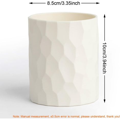 Porte-stylo de bureau, étui à stylos, boîte à stylos, porte-stylo en silicone étanche pour bureau, porte-pinceaux de maquillage, étui à stylos (blanc cassé) (1/5)