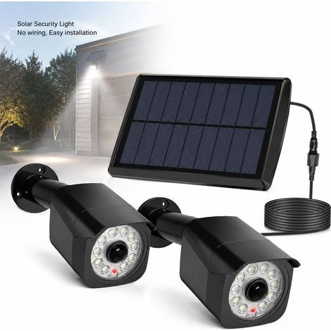 Toivize-Lampe Solaire Extérieur BSV-SL011S - Détecteur Mouvement IP65 - 11LED Noir 2pcs (1/4)