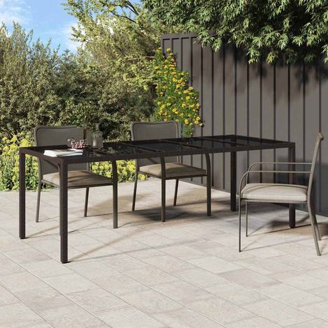 Mesa de Jardín Marrón ratán sintético vidaXL (1/5)