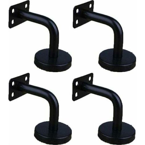 4 Pièces Acier Inoxydable Supports de Main Courante pour Fixation Murale Supports de Rail d'escalier pour Rampe Escalier Support Mural de Garde-Corps (1/4)